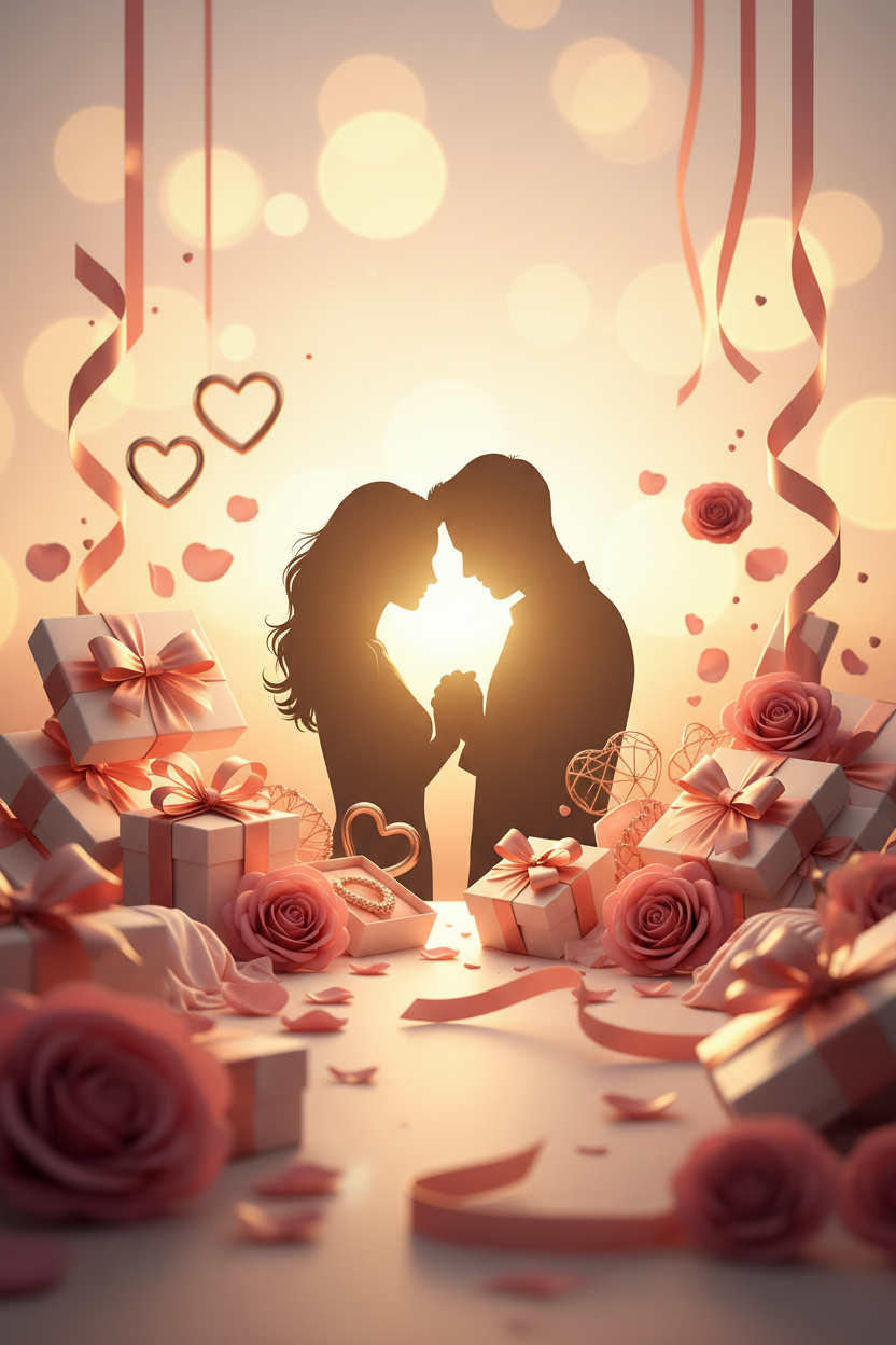 Valentine's Couple Shadow Banner 2